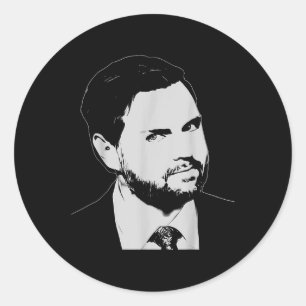 Jd Vance 2028 Glance Inauguration 2025 Vp Classic Round Sticker