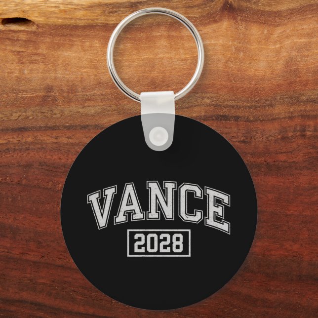 JD Vance 2028 President Election Campaign Vance  Key Ring (Front)