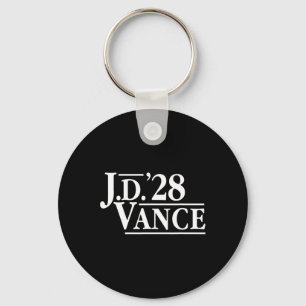 Jd Vance 28 Red Vance 2028 J.d. President Hillbill Key Ring