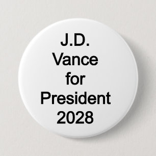 JD Vance for President 2028 7.5 Cm Round Badge