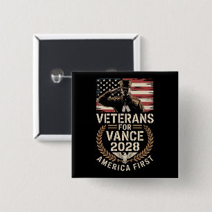 JD VANCE FOR PRESIDENT VETERANS 2028 Buttons