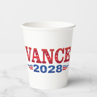 JD Vance President 2028 (bs) Paper Cups