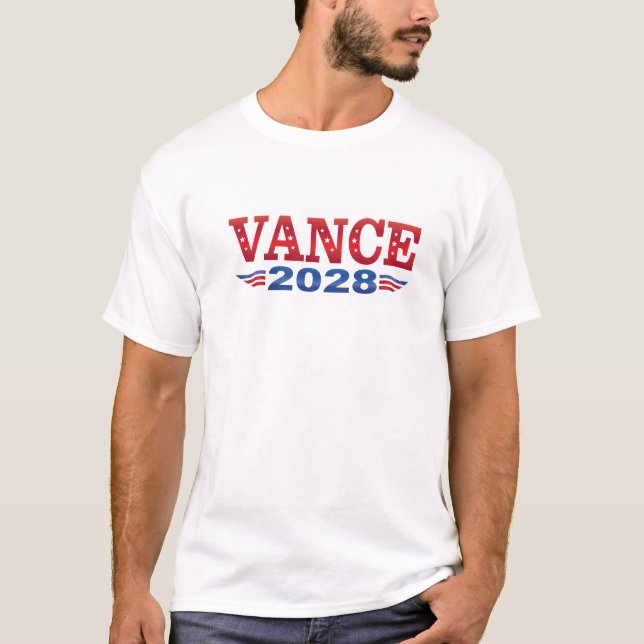 JD Vance President 2028 (bs) T-Shirt (Front)