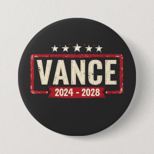 Jd Vance Trump Election 2028 President Vote  7.5 Cm Round Badge