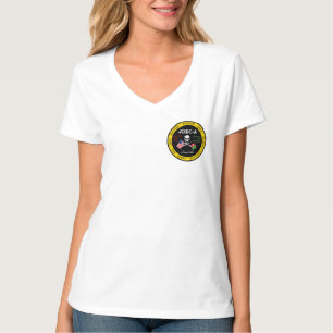 JDEC-A Women's V-neck T-shirt (Front/Back Logo)