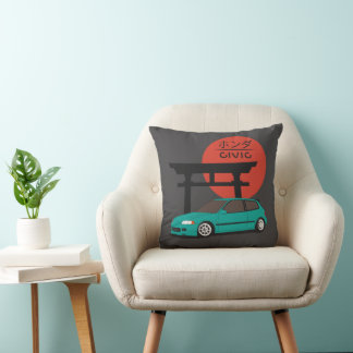 JDM Hatch Legend Torii Sunset Street Culture Cushion