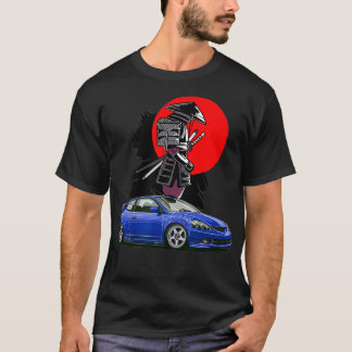 JDM RSX Auto Tuning Japan Samurai Sun Drift  1  T-Shirt