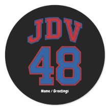JDV 48 Retro Varsity Style Vintage Sports Monogram