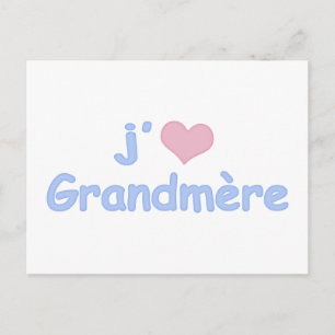 Je "coeur" Grandmère Postcard