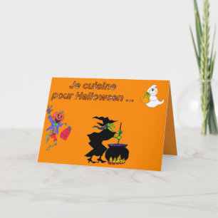Je cuisine pour Halloween - Card