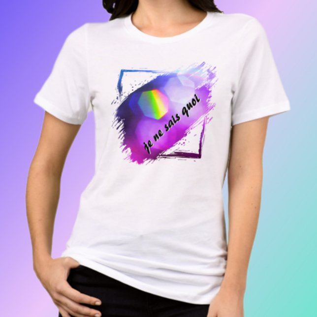 Je Ne Sais Quoi Bright Colourful Chic Tri-Blend Shirt (Creator Uploaded)