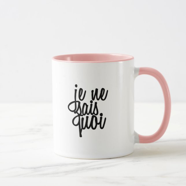Je Ne Sais Quoi French Quote Mug (Right)