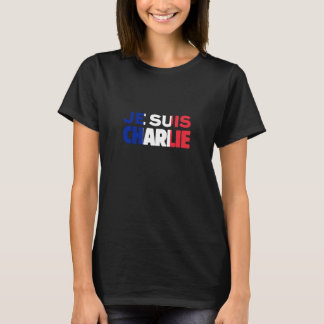 Je Suis Charlie -I am Charlie- Tri-Colour of T-Shirt