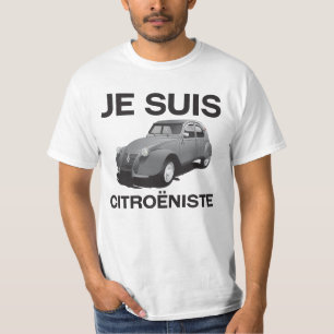 Je suis citroëniste - original grey Citroën 2CV T-Shirt