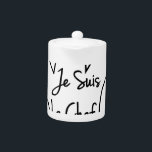 Je Suis Le Chef<br><div class="desc">Chef's hat,  toque blanche,  cartoon style with French text.</div>