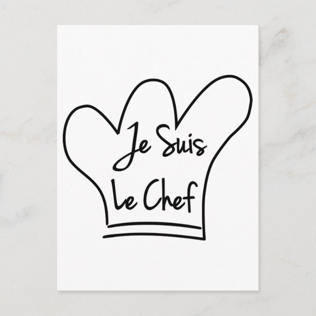 Je Suis Le Chef Postcard (Front)