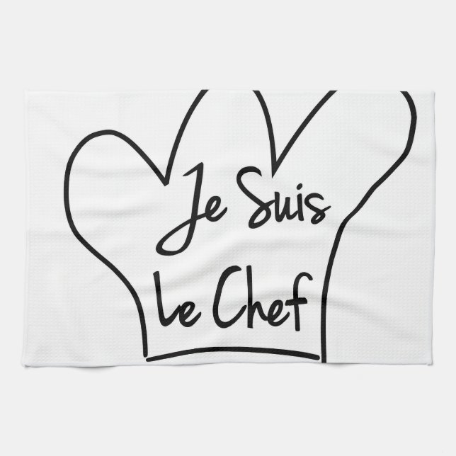 Je Suis Le Chef Tea Towel (Horizontal)