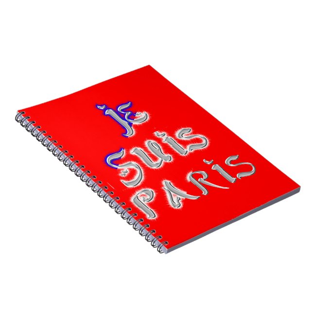 Je Suis Paris Art Print Notebook (Right Side)