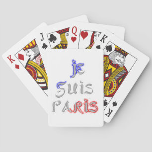 Je Suis Paris Art Print Playing Cards