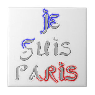 Je Suis Paris Art Print Tile