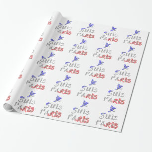 Je Suis Paris Art Print Wrapping Paper
