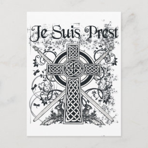 Je Suis Prest Fraser Family Motto Postcard