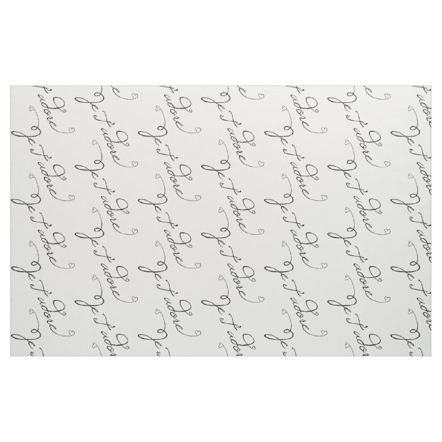 Je T adore Fabric (Yard)