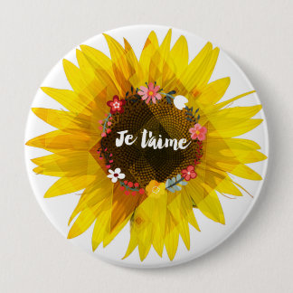 Je T’aime 10 Cm Round Badge