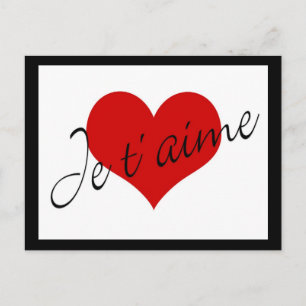 Je t´ aime Card