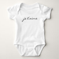 Je t’aime I love you in French Chic Black & White
