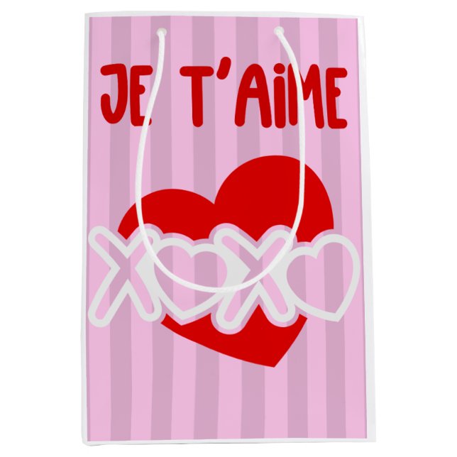 Je t’aime. medium gift bag (Front)