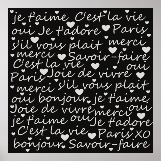 Je t’aime poster (Front)