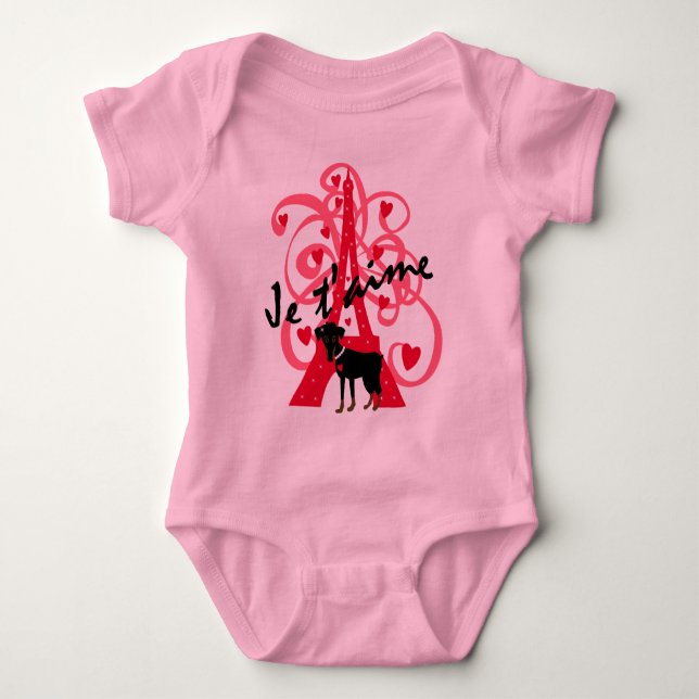 Je t'aime baby bodysuit (Front)