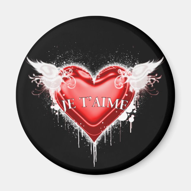 Je t'aime (I love you) Magnet (Front)