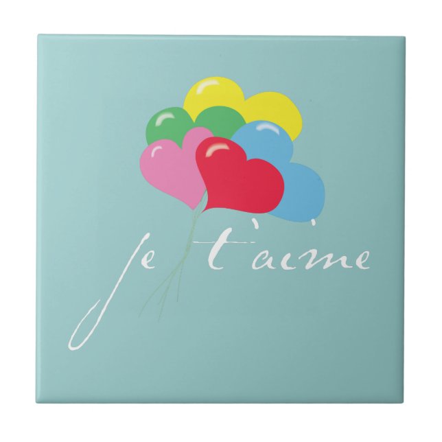 Je' taime (I love you) Tile (Front)