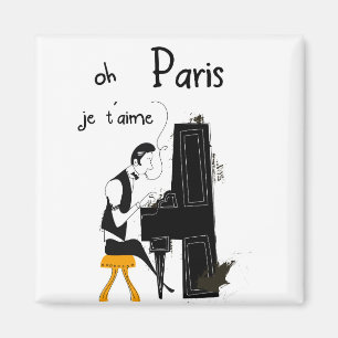je t'aime Paris Magnet
