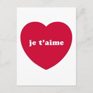 JE T'AIME POSTCARD