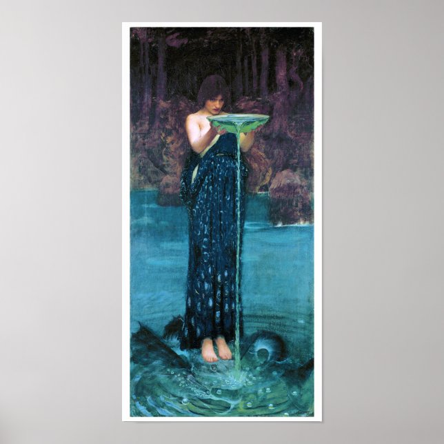 Jealous Circe, John William Waterhouse Poster (Front)