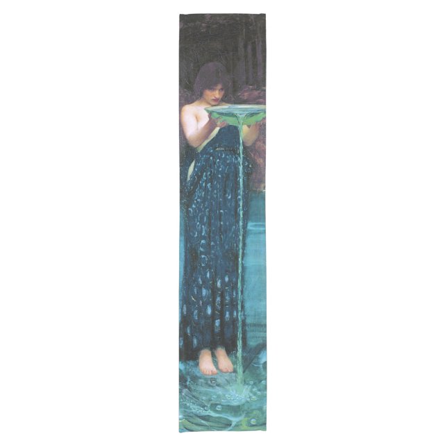 Jealous Circe, John William Waterhouse Short Table Runner (Front)