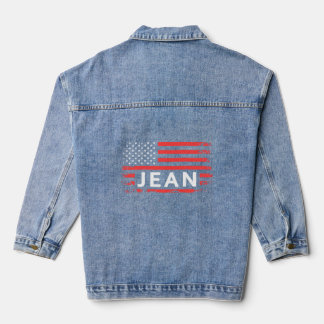 JEAN AMERICAN FLAG  FOR JEAN  DENIM JACKET