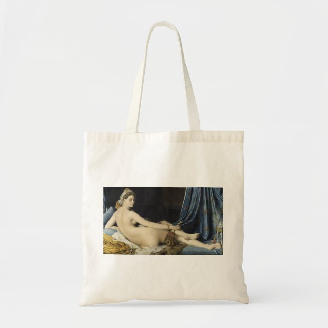Jean-Auguste-Dominique Ingres -La Grande Odalisque Tote Bag (Front)