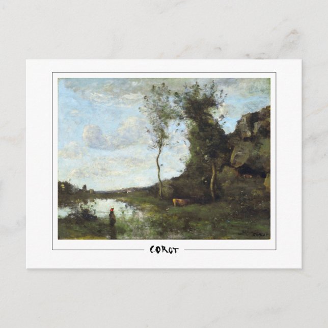 Jean-Baptiste-Camille Corot #325-2 - Fine Art P… Postcard (Front)