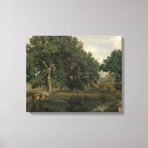 Jean-Baptiste-Camille Corot - Forest Canvas Print