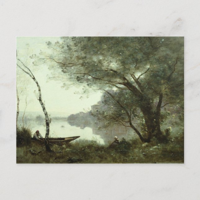 Jean-Baptiste-Camille Corot - The Boatman Postcard (Front)