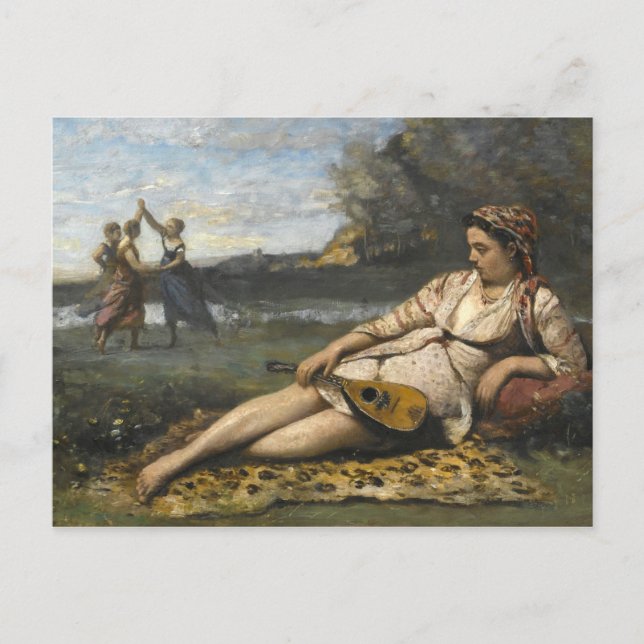 Jean-Baptiste-Camille Corot -Young Women of Sparta Postcard (Front)