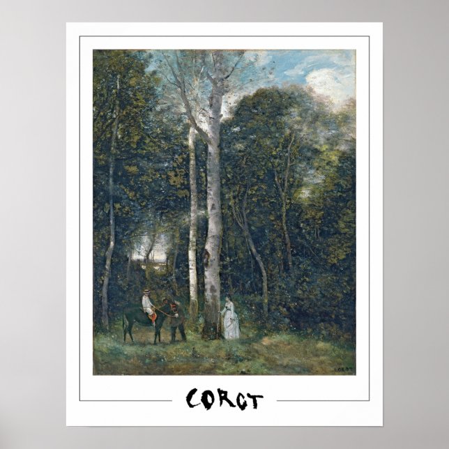 Jean-Baptiste-Camille Corot Zedign Art Poster #1 (Front)
