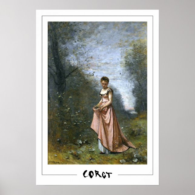 Jean-Baptiste-Camille Corot Zedign Art Poster #336 (Front)
