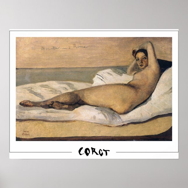 Jean-Baptiste-Camille Corot Zedign Art Poster #38- (Front)
