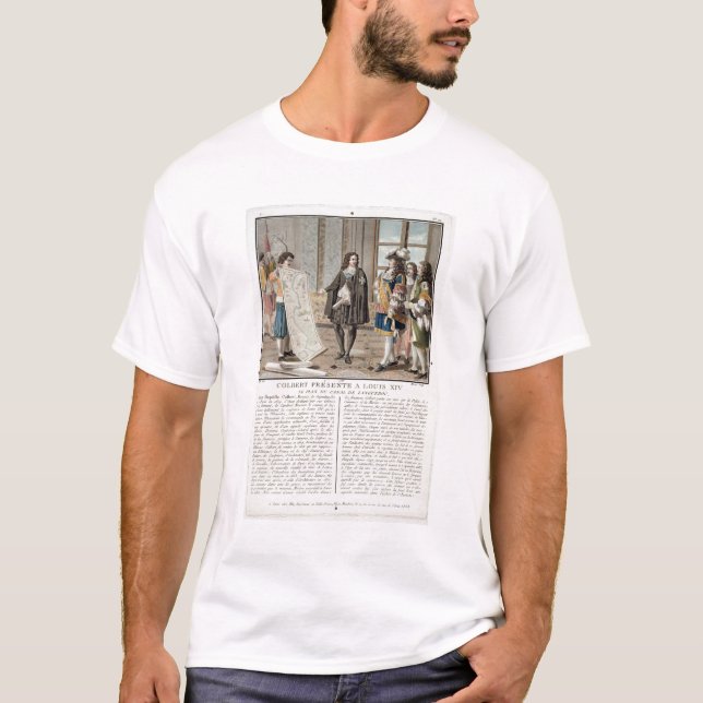 Jean Baptiste Colbert (1619-83) presents the map o T-Shirt (Front)