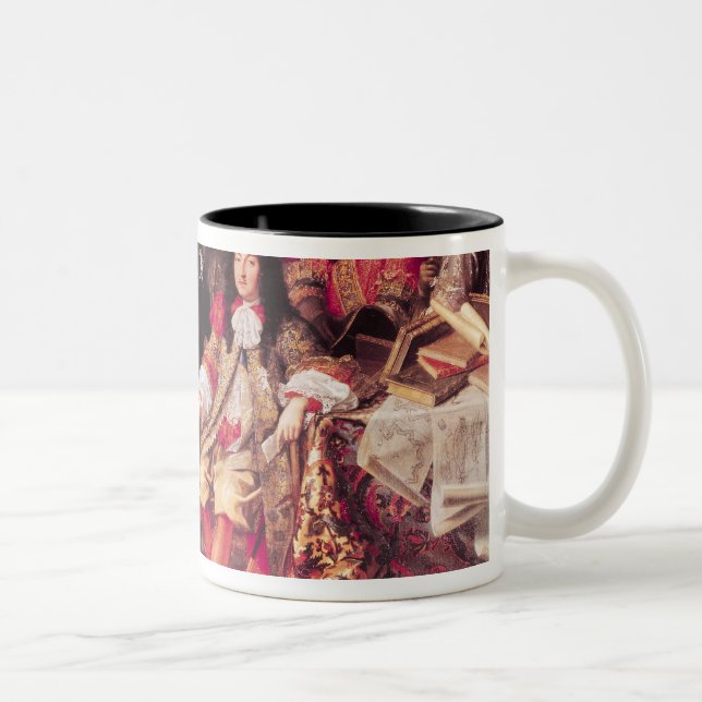 Jean-Baptiste Colbert  Presenting the Members Two-Tone Coffee Mug (Right)